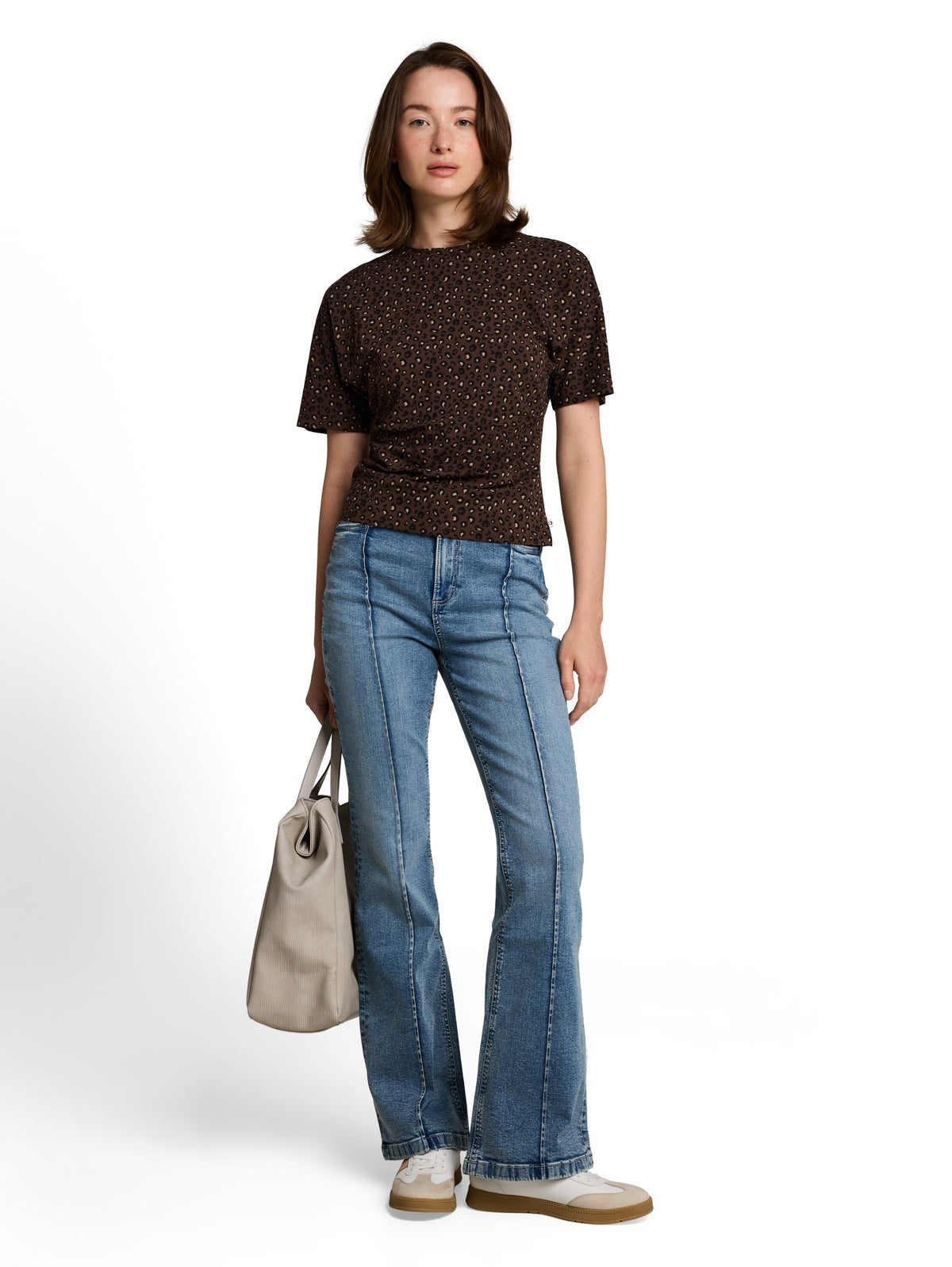 Tom Tailor Dark Blue Ttava Flared Jeans With a Vintage Look