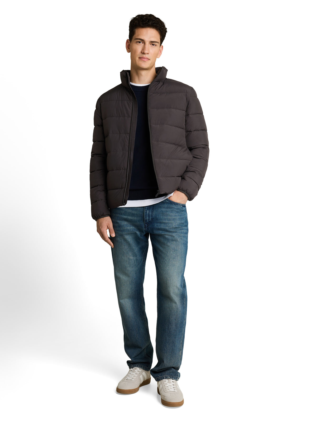 Tom Tailor Coal Mine Grey Casual Long Sleeved Modern Jacket
