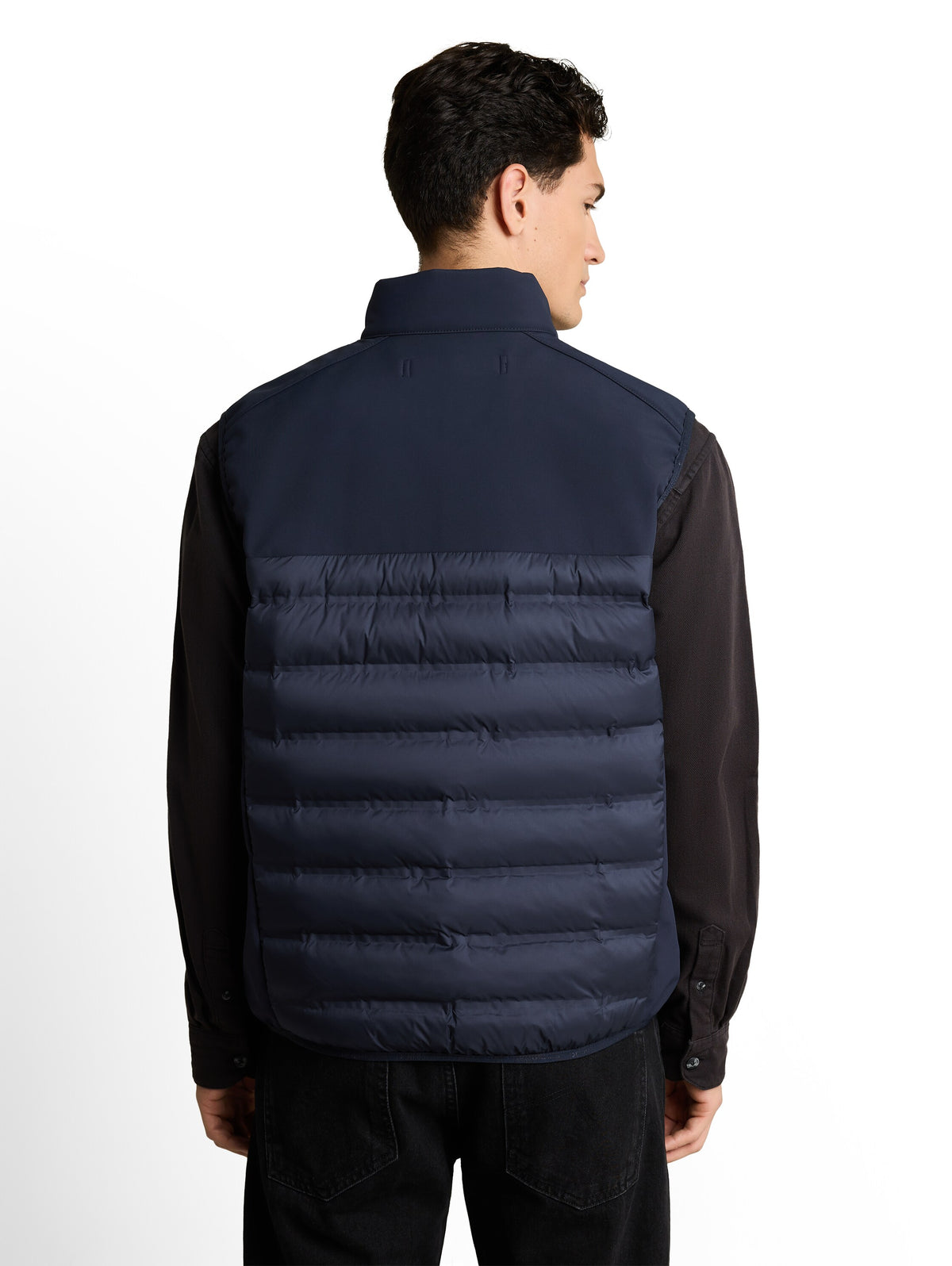 Tom Tailor Sky Captain Blue Relaxed-Fit Hybrid Quilted Vest