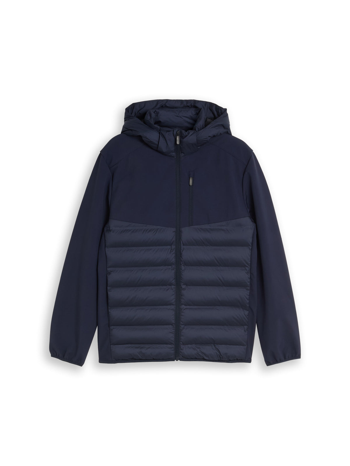 Tom Tailor Navy Jacket with Stand-Up Collar & Hood