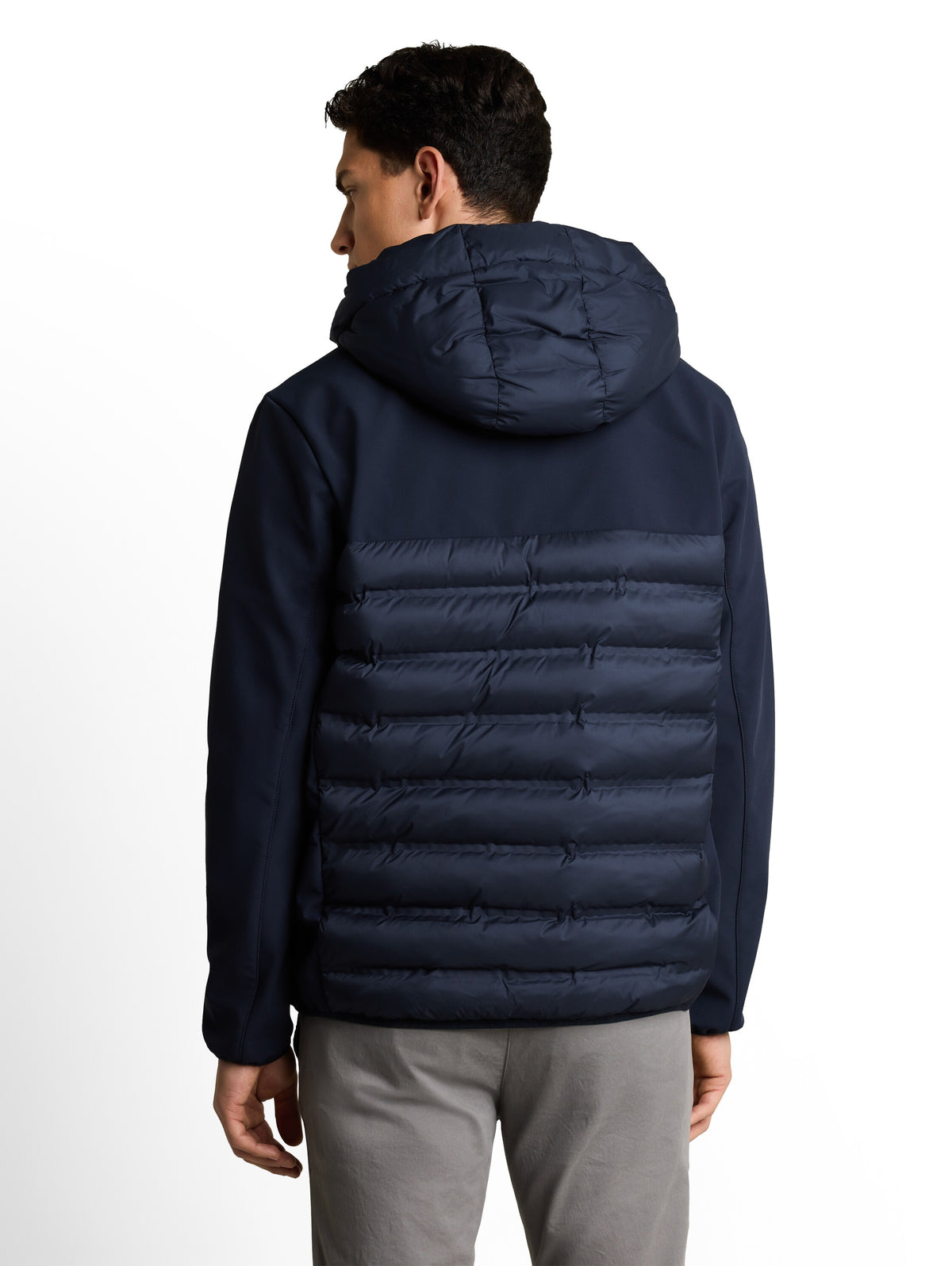 Tom Tailor Navy Jacket with Stand-Up Collar & Hood