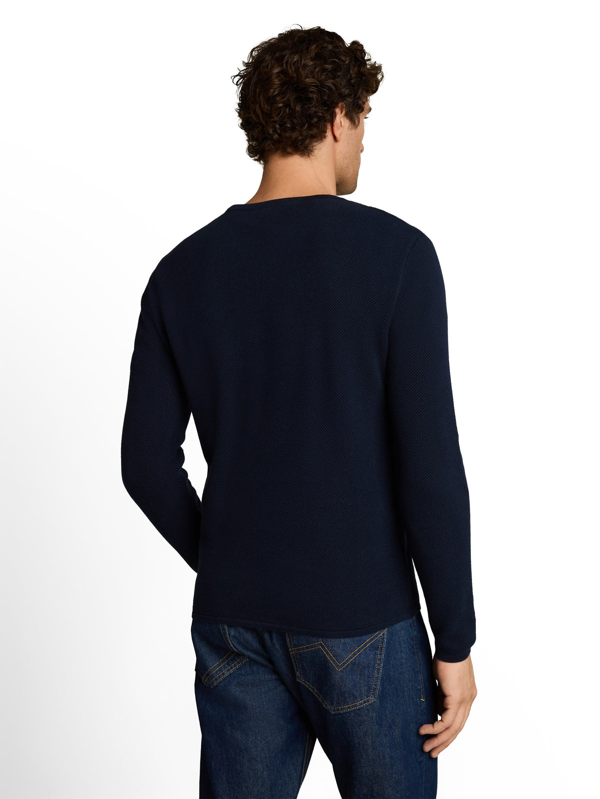 Tom tailor Navy Cotton knitted Jumper Pullover