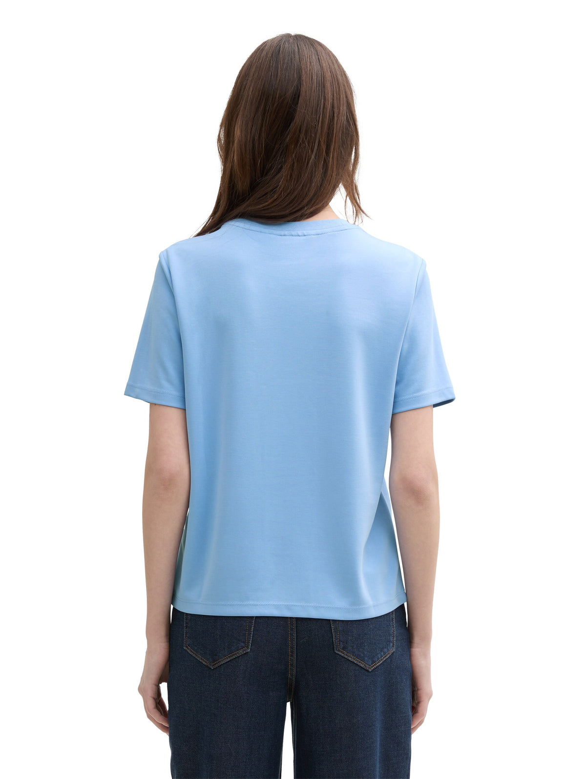 Tom Tailor Light Blue Basic Loose Fit Dusty T-Shirt