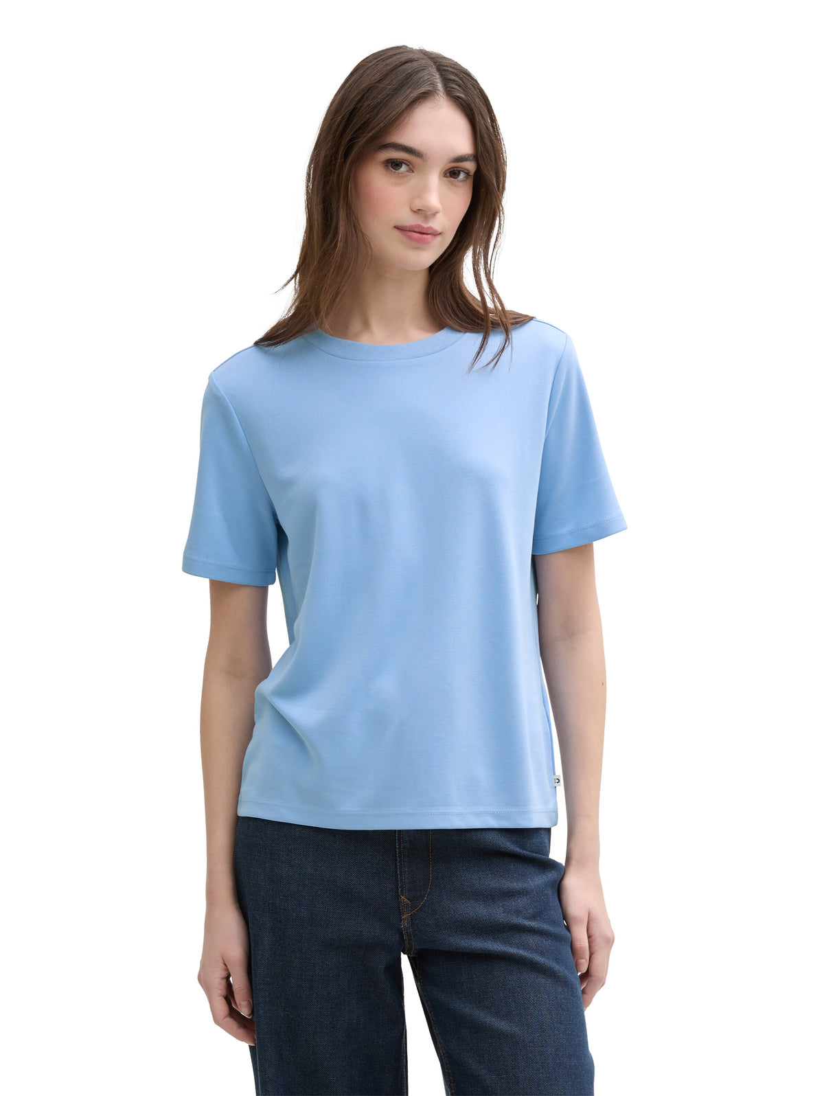 Tom Tailor Light Blue Basic Loose Fit Dusty T-Shirt
