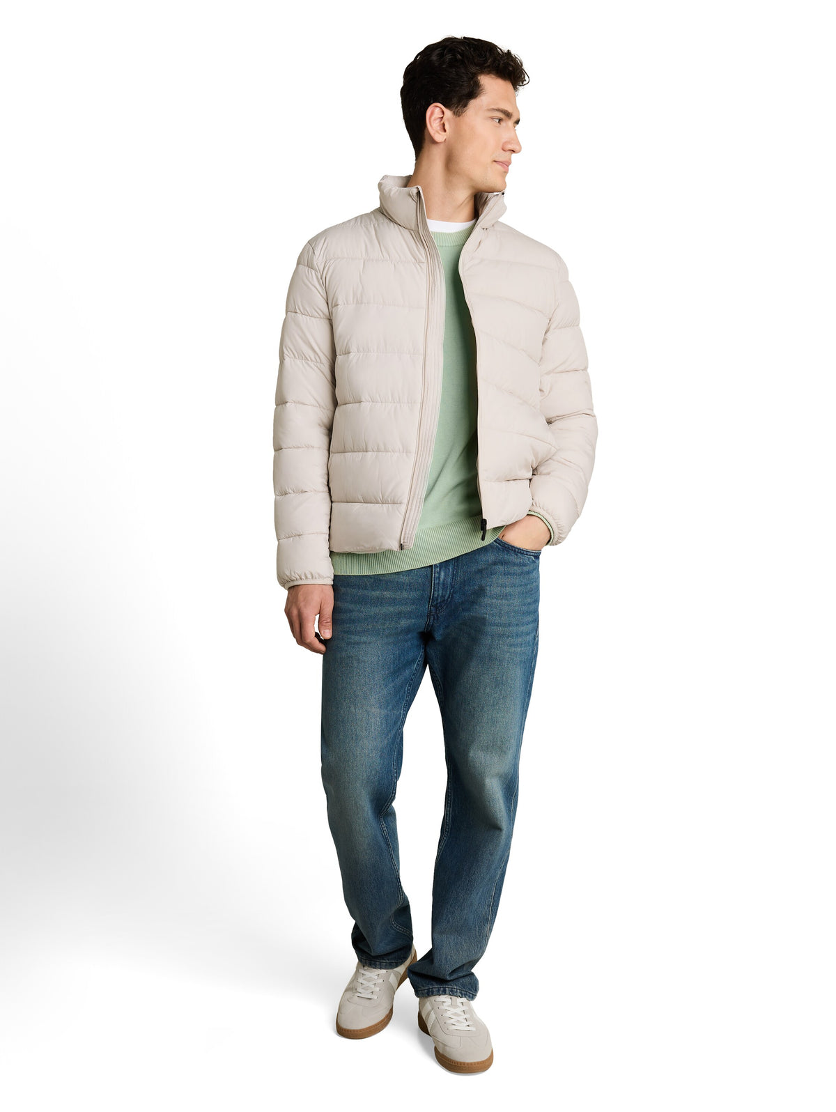 Tom Tailor Dusty Beige Casual Long Sleeved Modern Jacket
