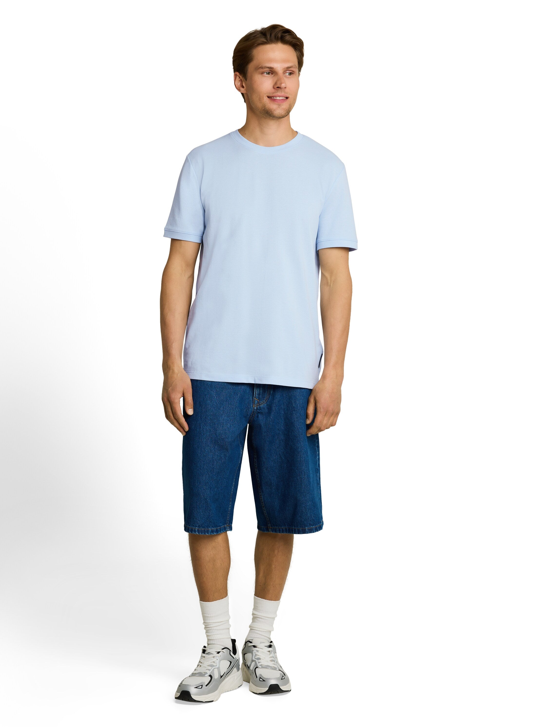 Tom Tailor Blue Basic Plain T-Shirt