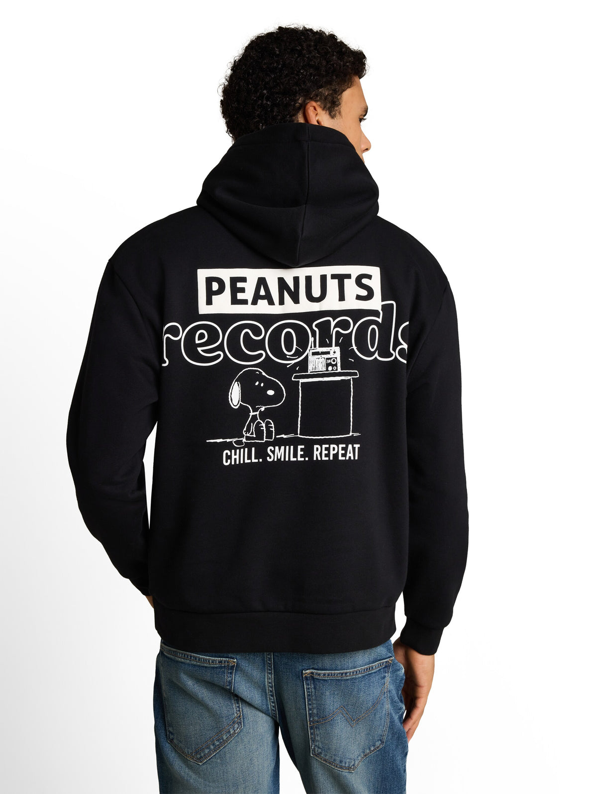 Tom Tailor Black Relaxed-Fit Hoodie