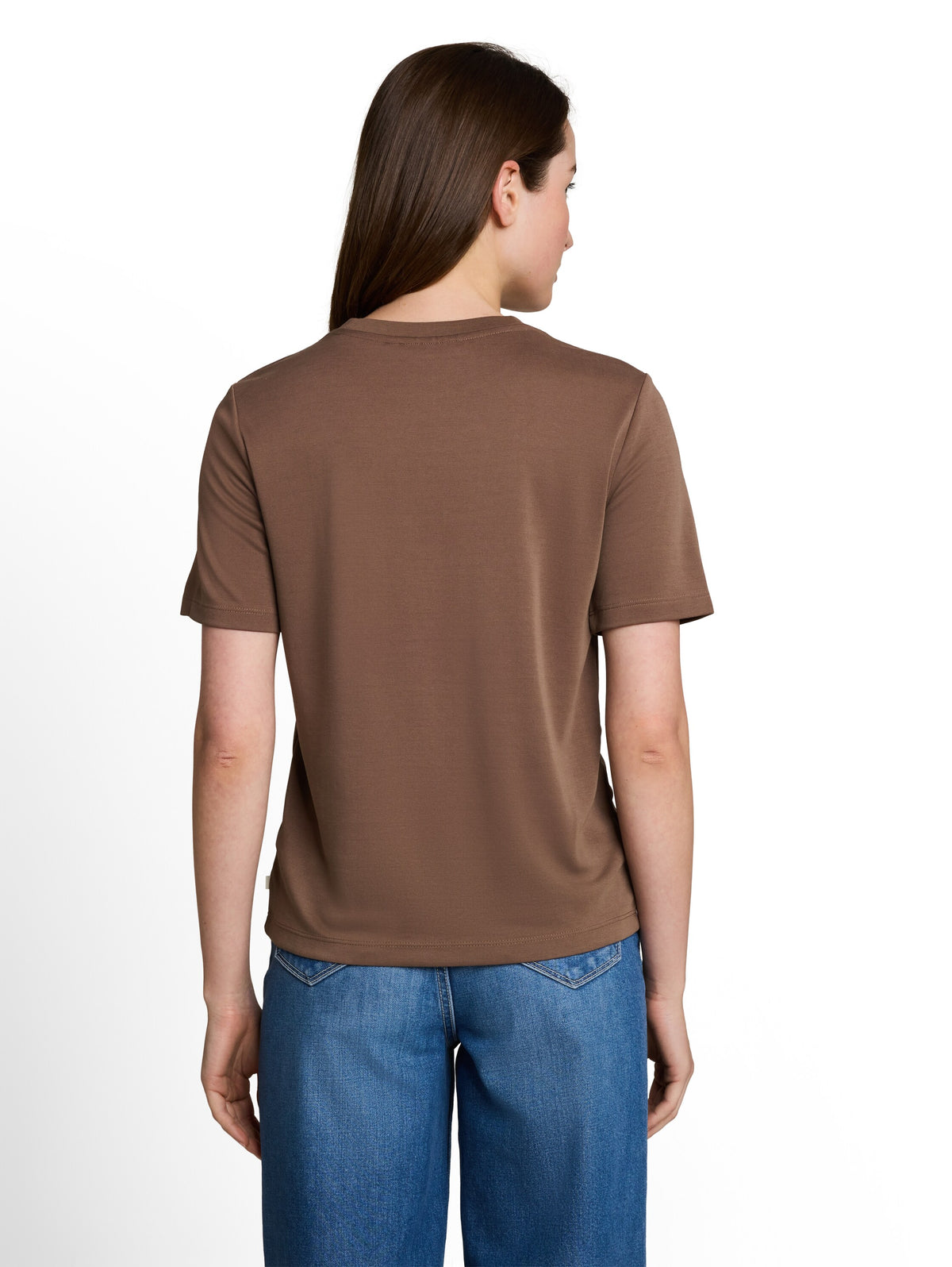 Tom Tailor Brown Basic Loose Fit Dusty T-Shirt