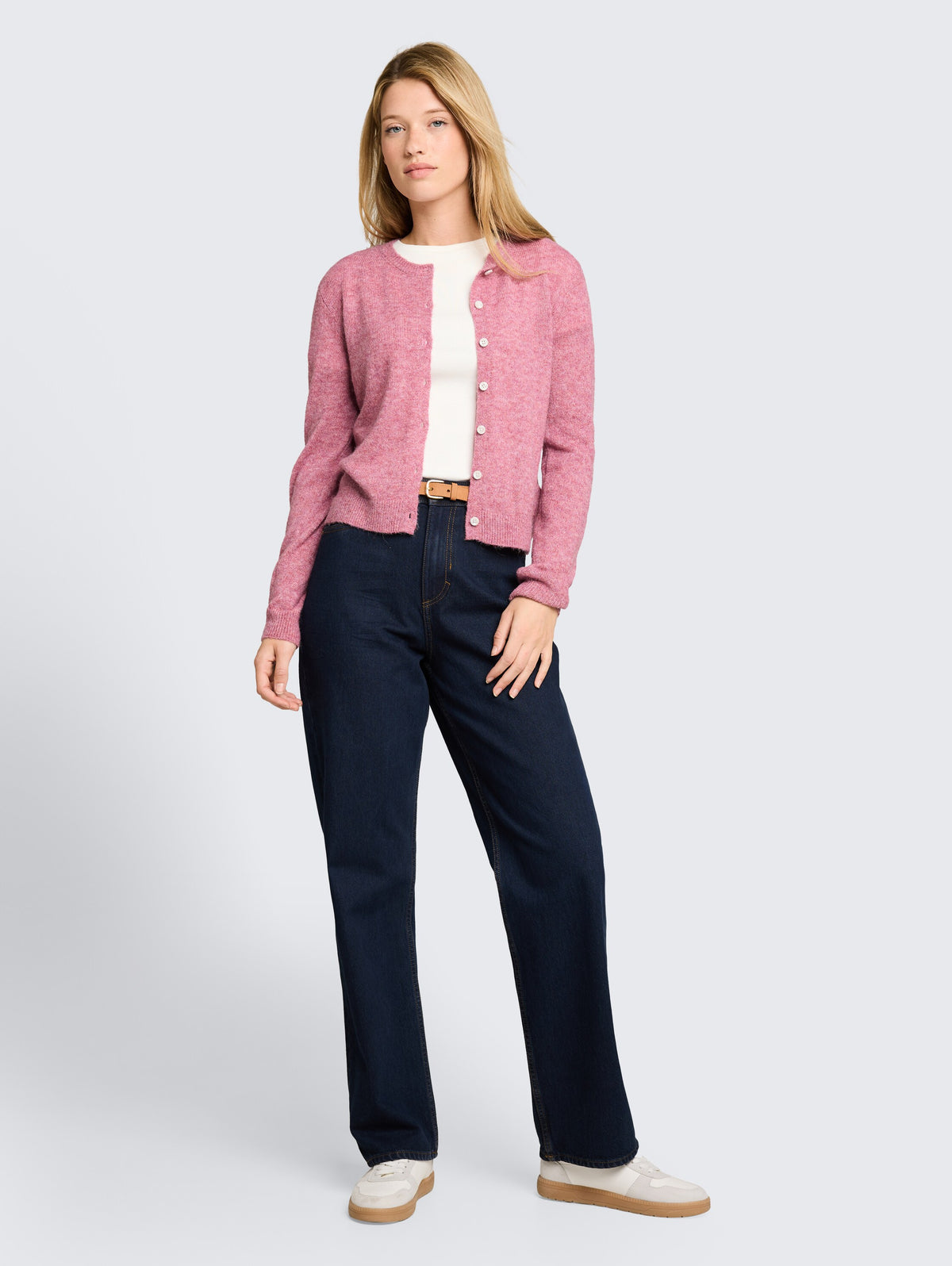 Tom Tailor Pink Cardigan With Alpaca Blend