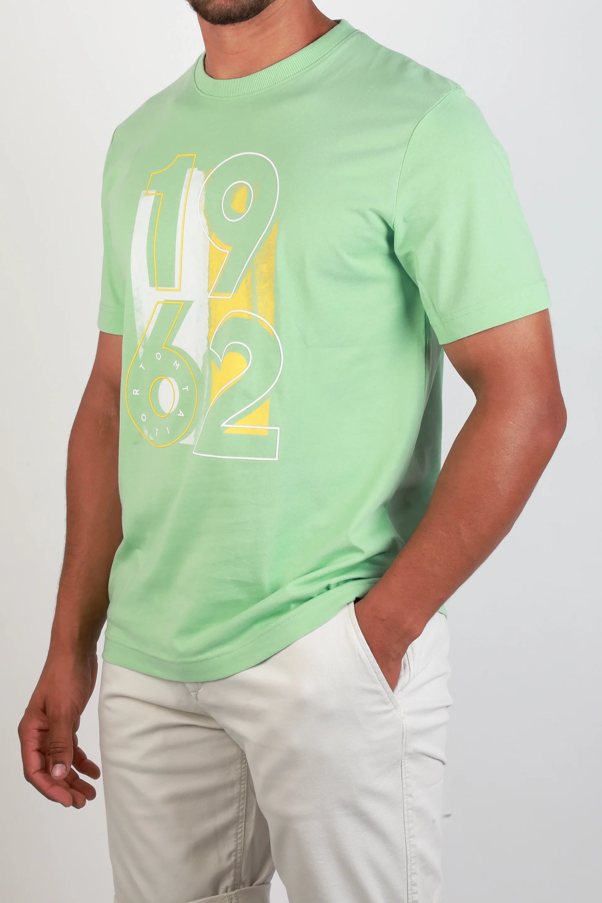 Tom Tailor Green T-shirt With A Print