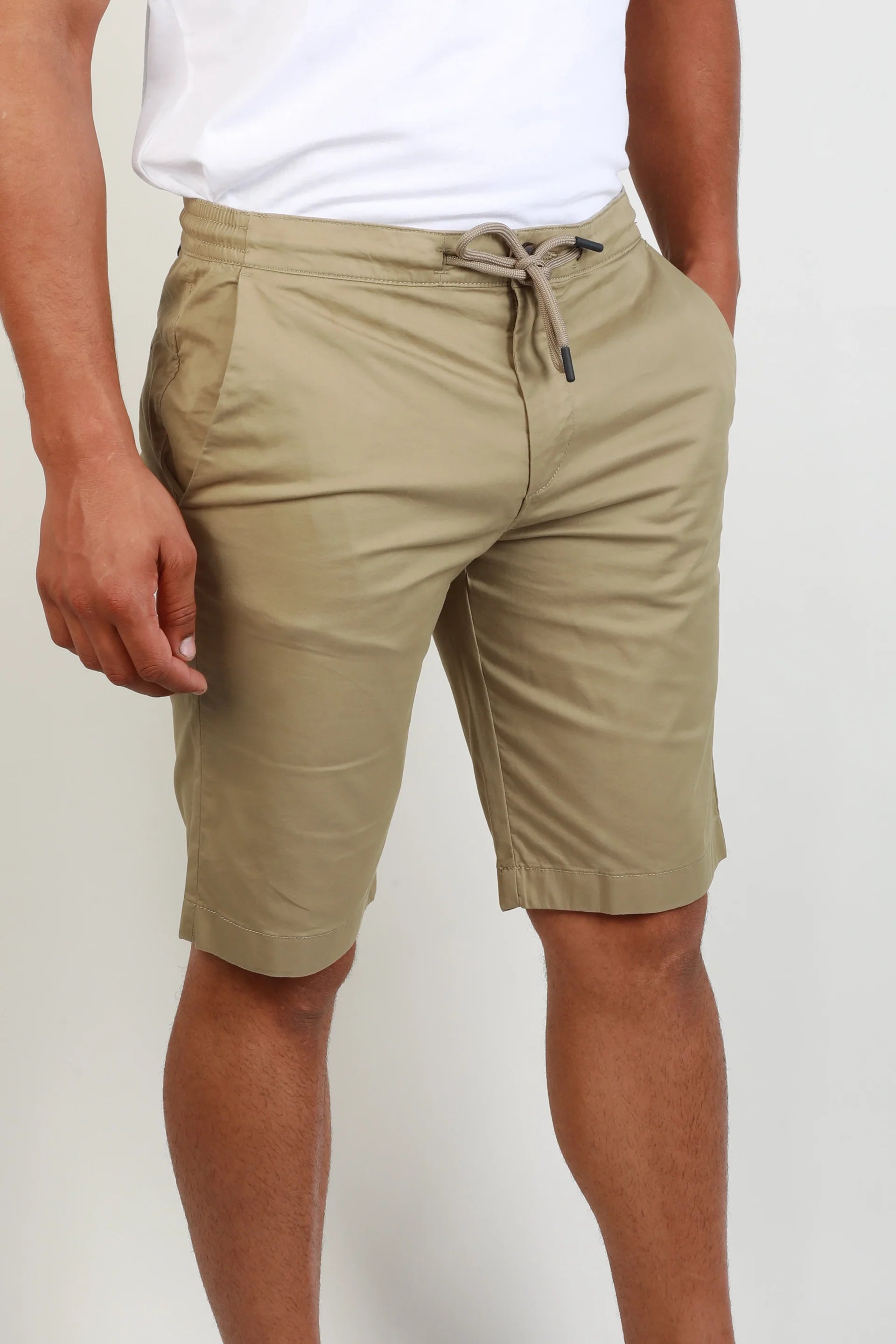 Tom Tailor Beige Short With Tie Waist