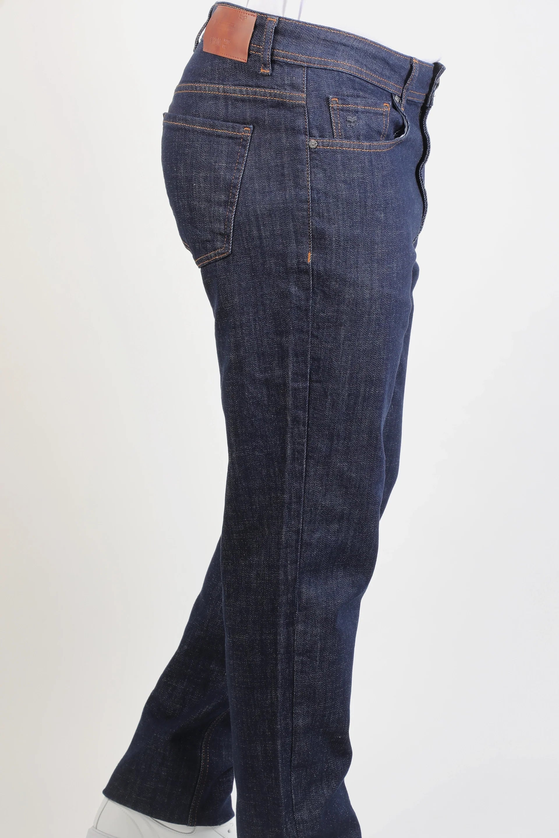 Dark Blue Slim Straight Jeans