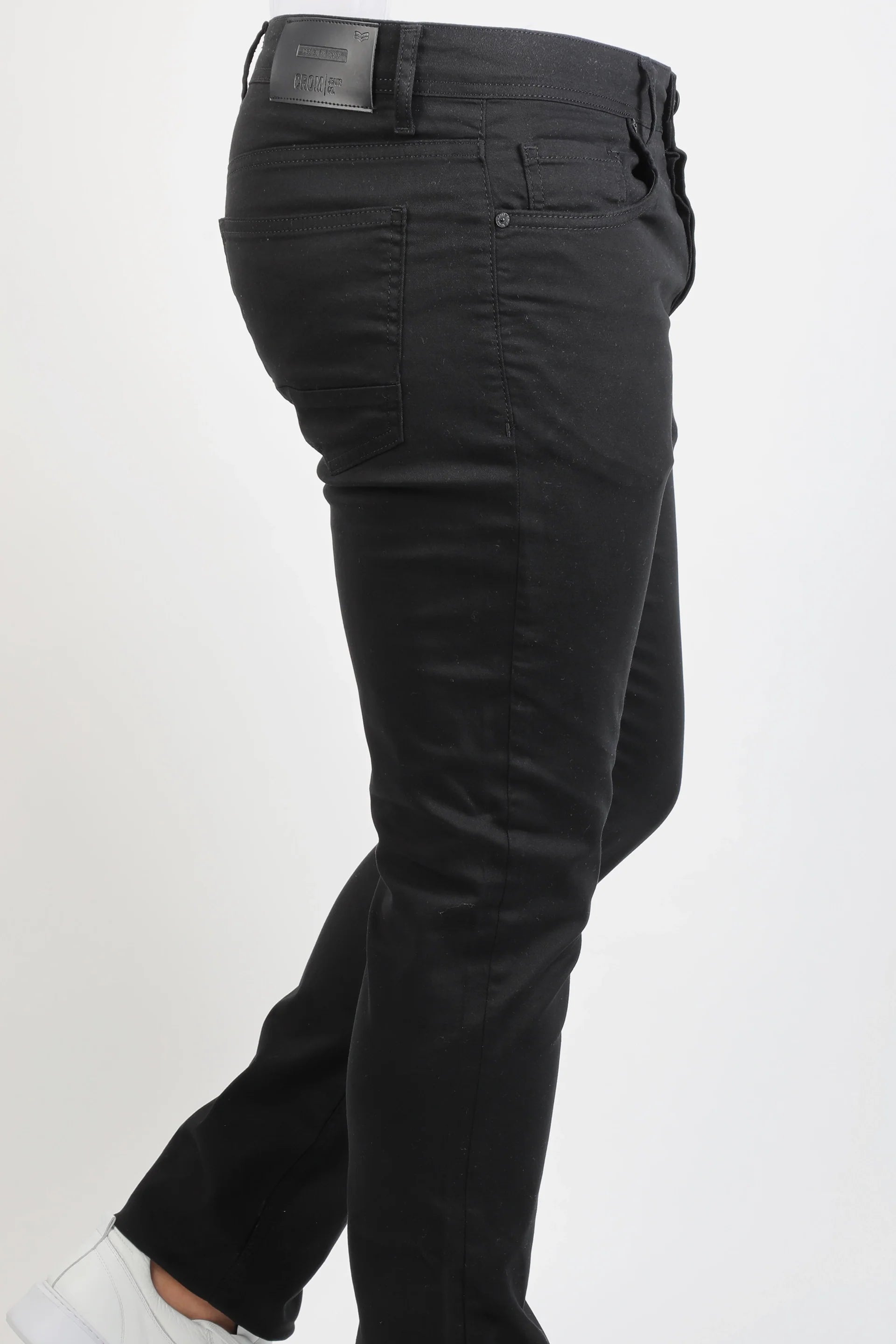 Slim Straight Black Jeans With Five Pocket Style