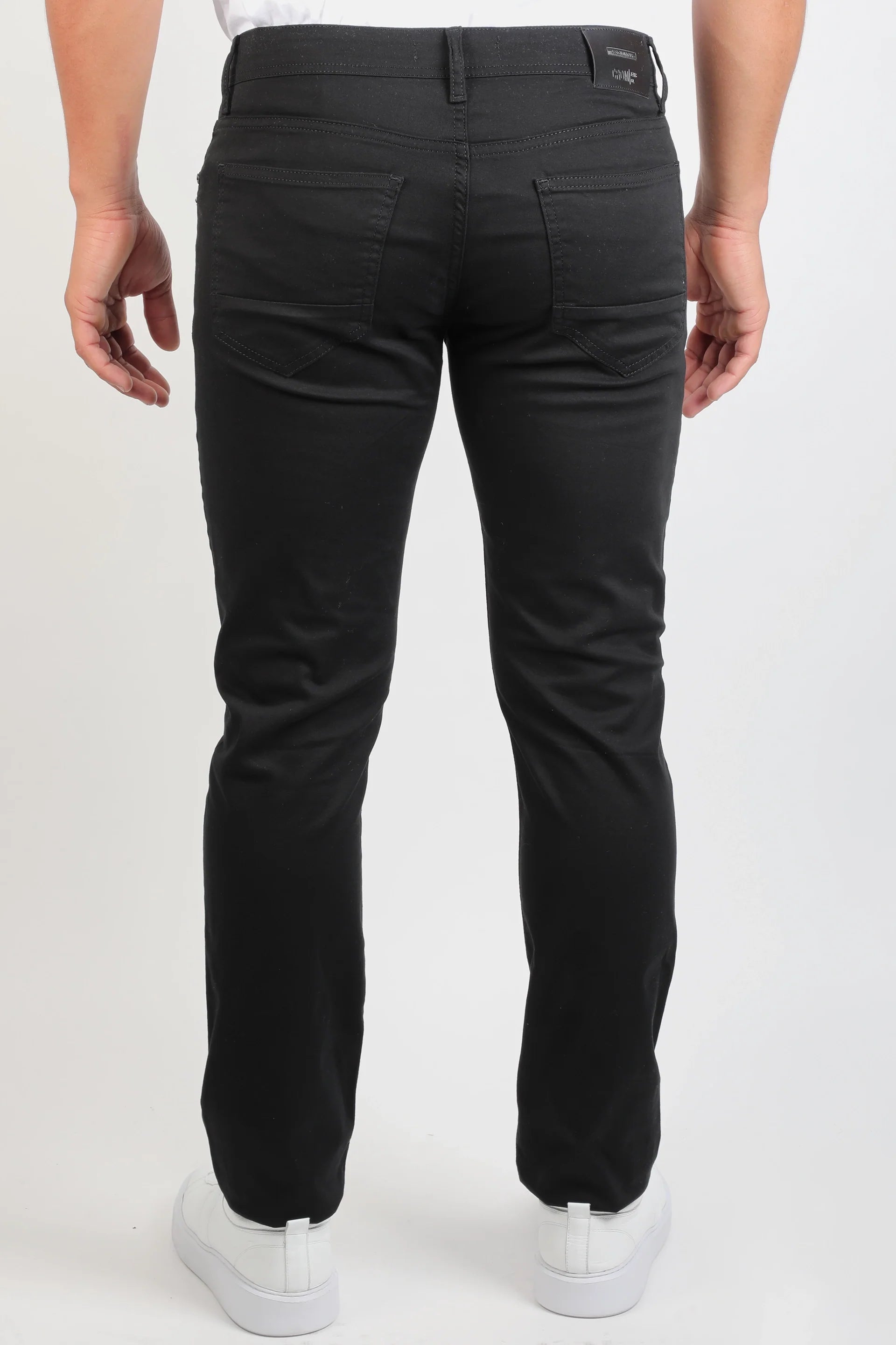 Slim Straight Black Jeans With Five Pocket Style