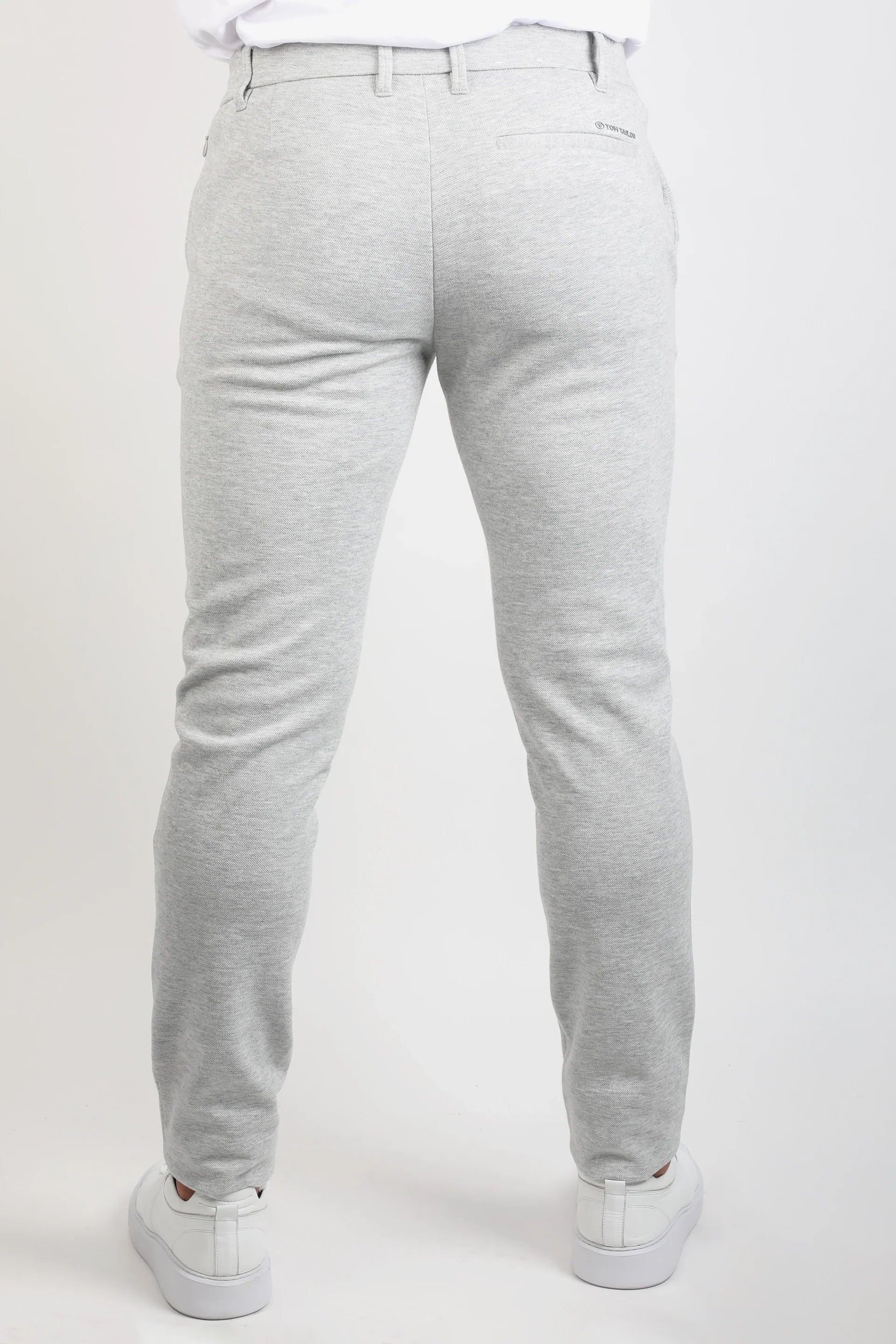 Tom Tailor Light Grey Pant With Elastic Waist