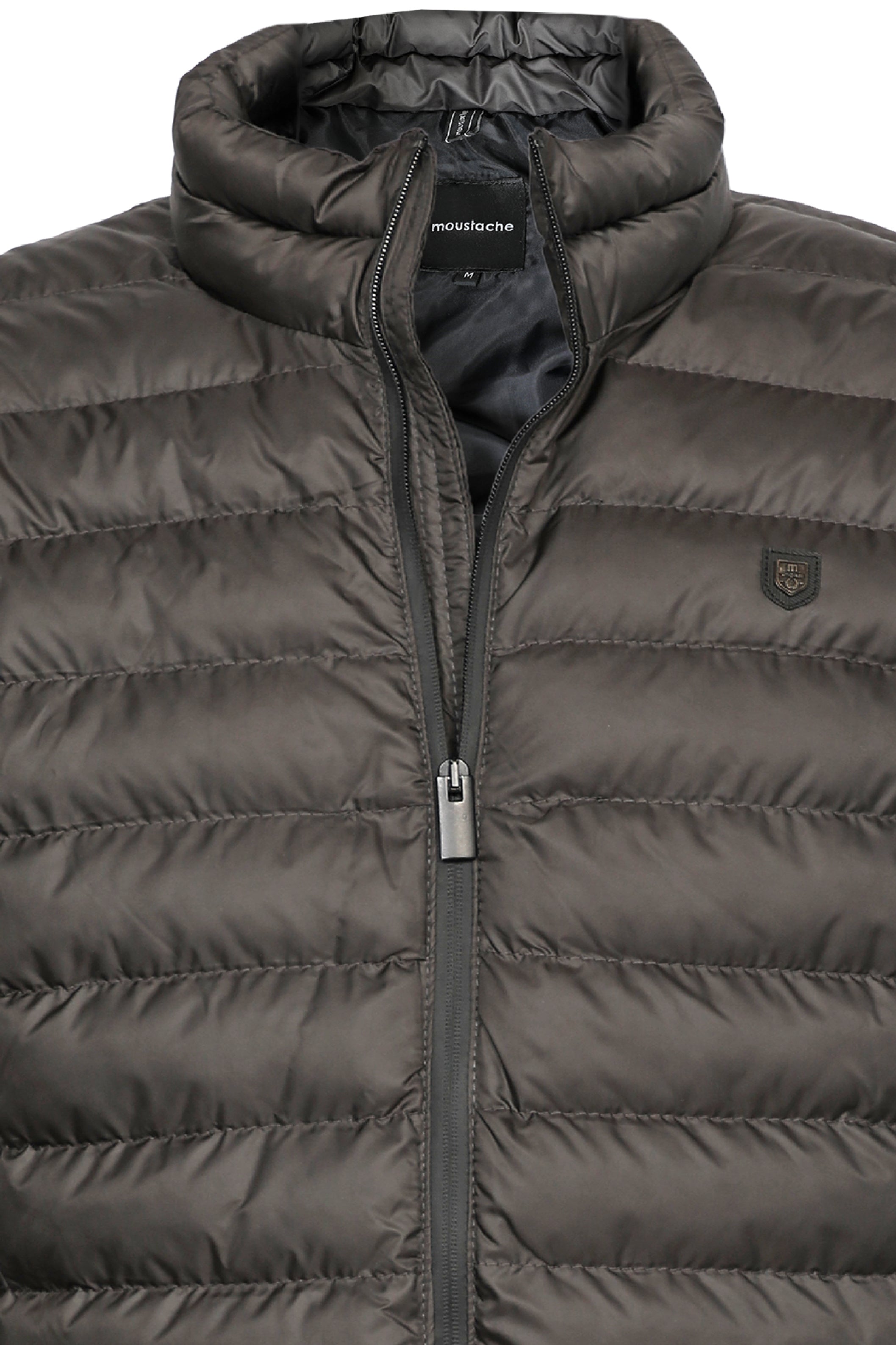 Men Zipped Puffer Designed Antrasit Jacket