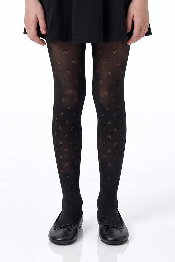Penti Black Pretty Mini Star Tights