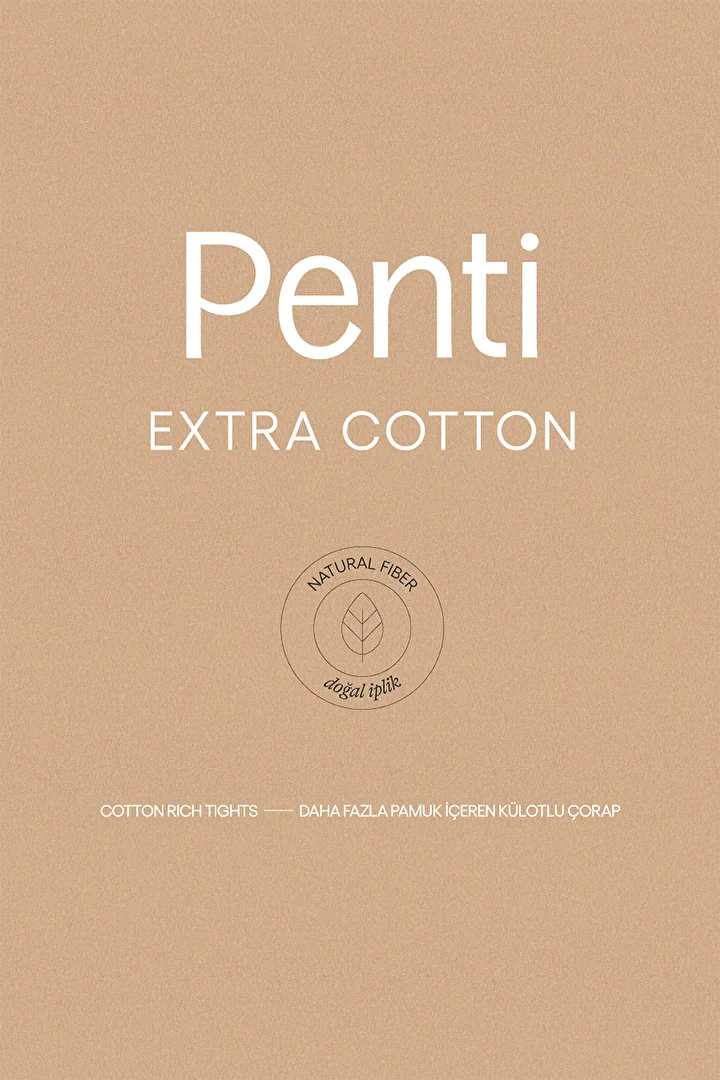 Penti Extra Cotton Black Tights
