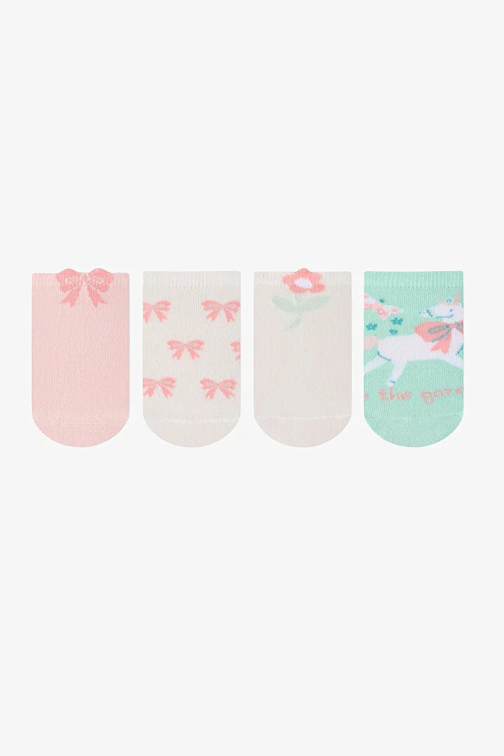 Penti Girls Unicorn in The Garden 4in1 Liner Socks