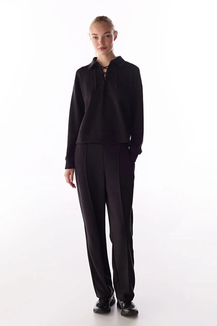 Penti Black Silky Touch Tapered Legging