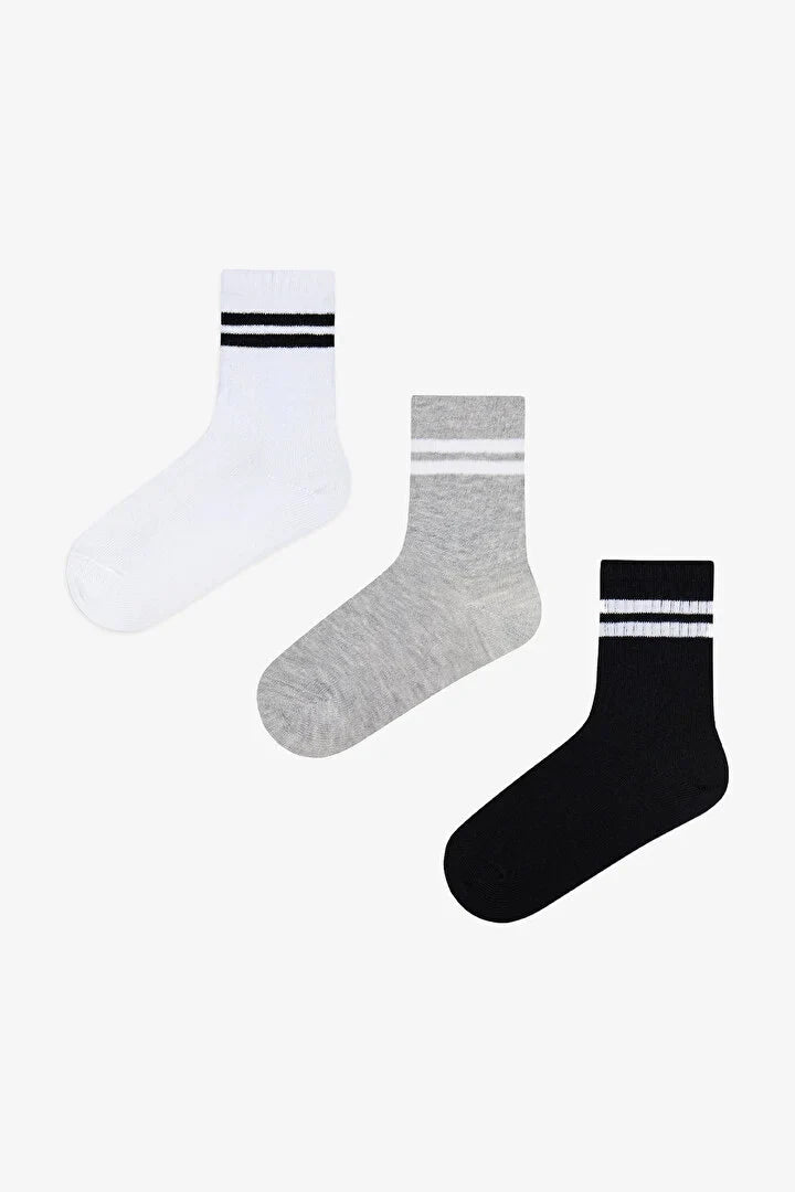 Penti Boy Lines 3-Pack Tennis Multicolored Ankle Socks