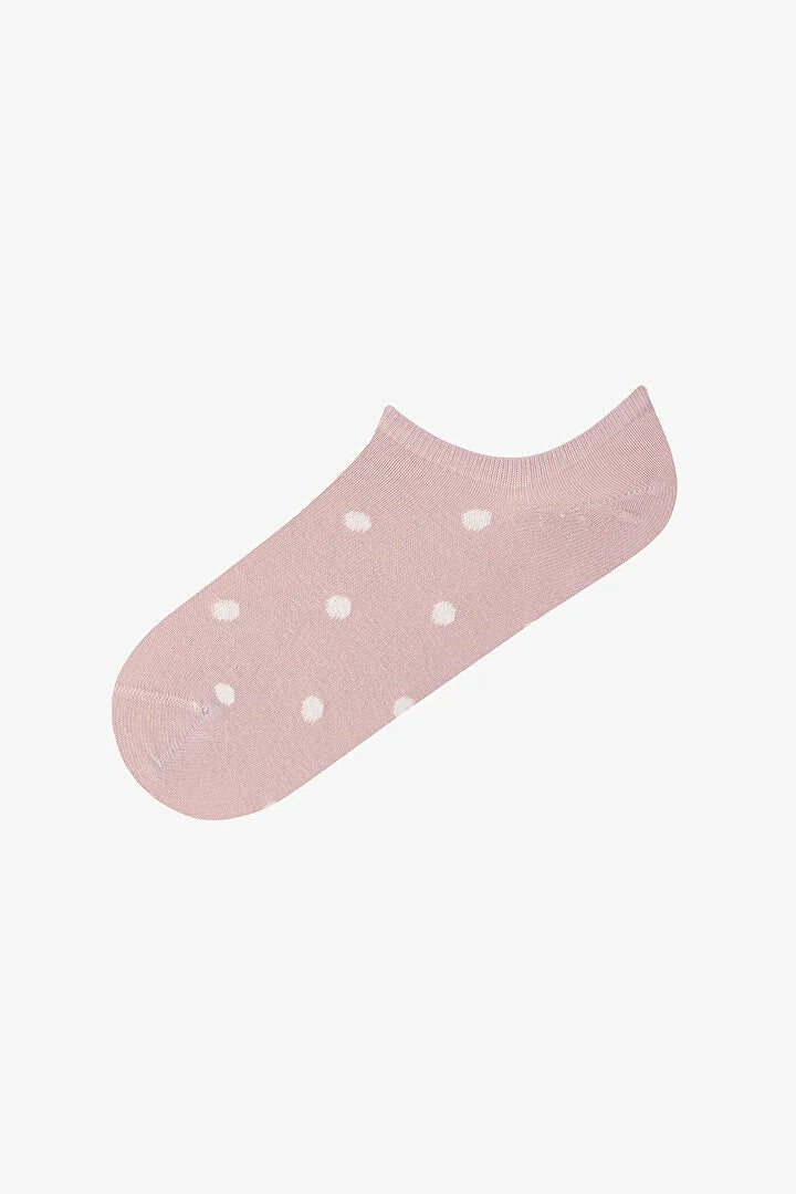 Penti 5 Pairs Seamless Toe Cotton Colorful Polka Dot Patterned Sneaker Socks