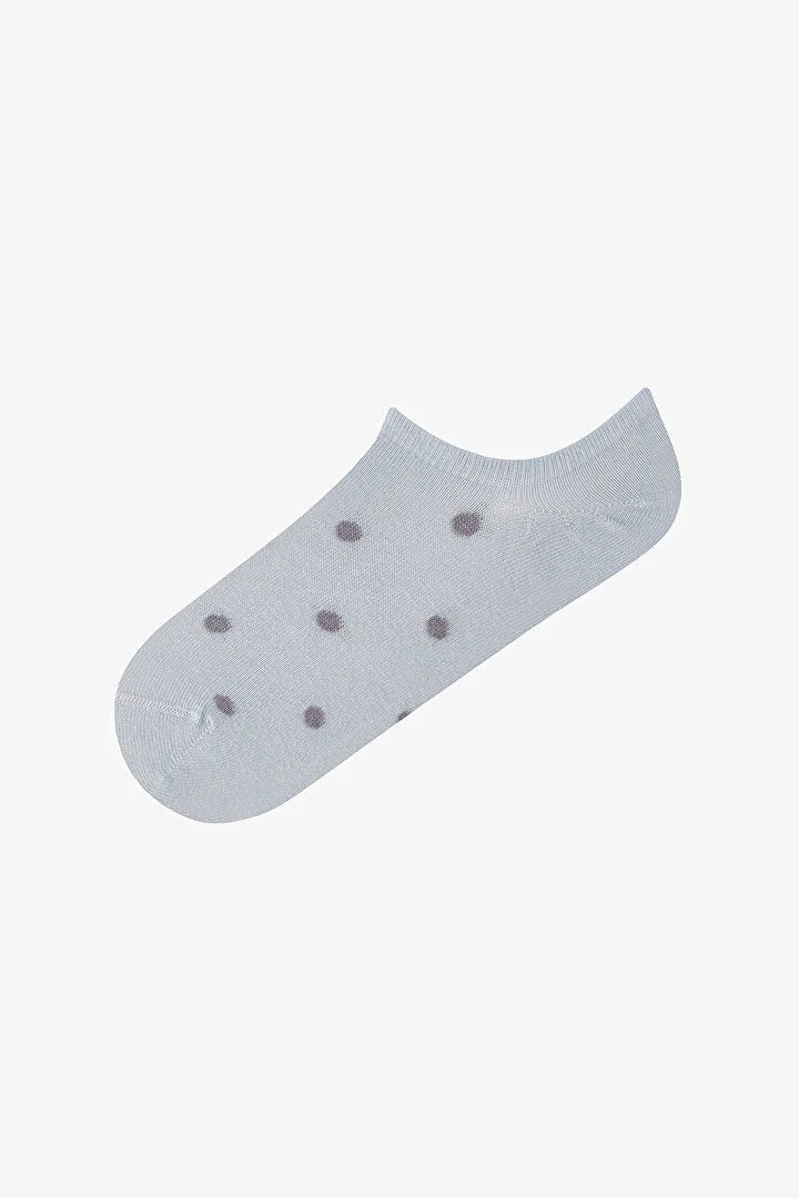 Penti 5 Pairs Seamless Toe Cotton Colorful Polka Dot Patterned Sneaker Socks