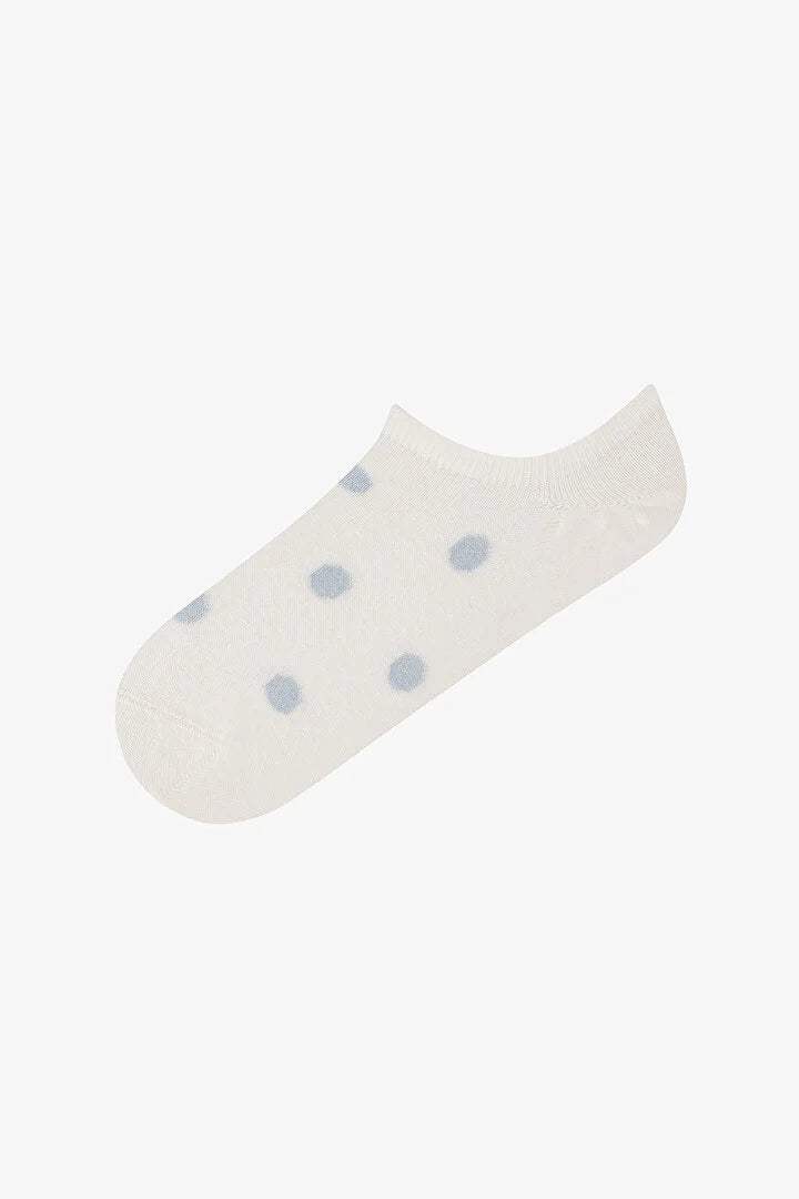Penti 5 Pairs Seamless Toe Cotton Colorful Polka Dot Patterned Sneaker Socks