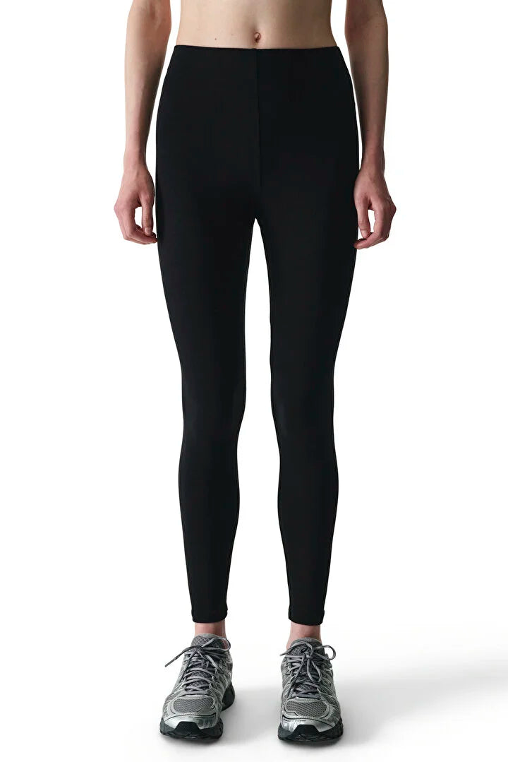 Penti Black High-Waisted Cotton Leggings