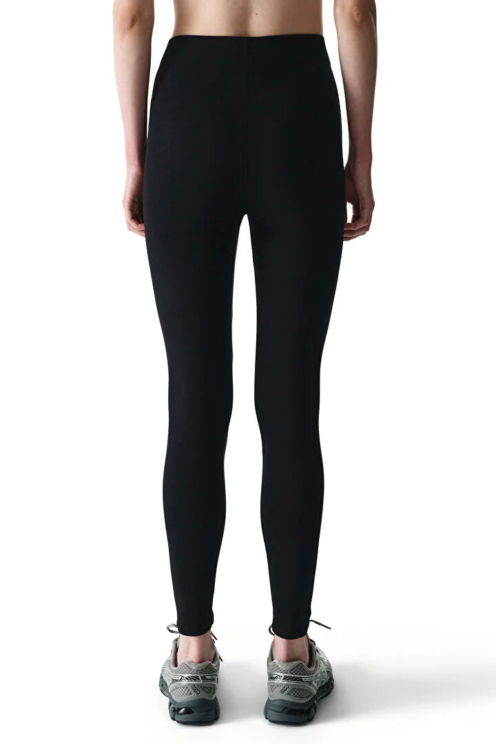Penti Black High-Waisted Cotton Leggings