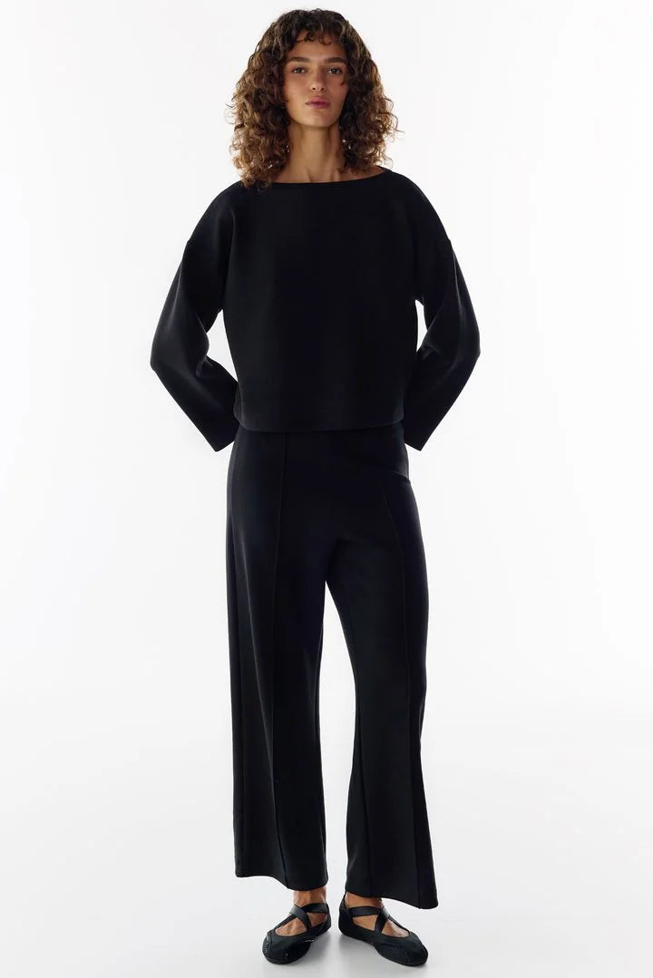 Penti Black Silky Touch Long Sleeve Long Sleeve Blouse