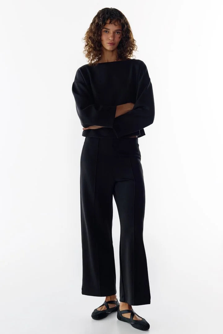 Penti Black Silky Touch Long Sleeve Long Sleeve Blouse