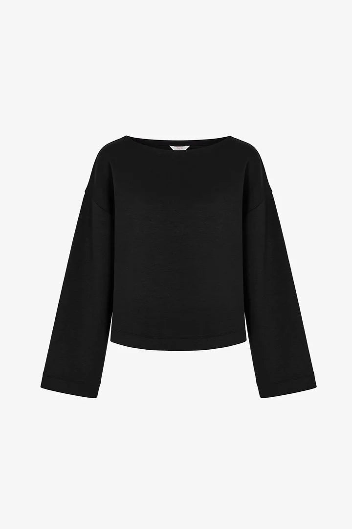 Penti Black Silky Touch Long Sleeve Long Sleeve Blouse