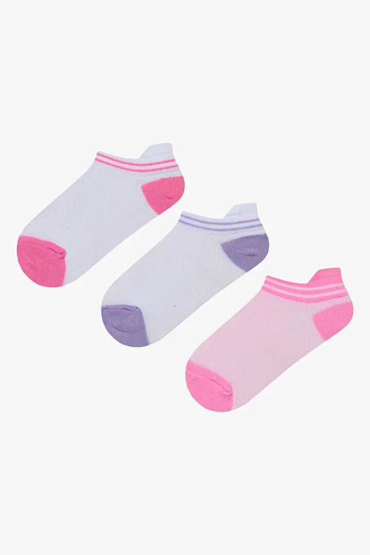 Penti Girls Softy Pink 3-Pack Multicolored Ankle Socks