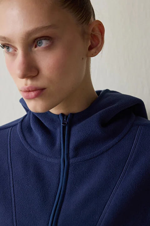 Penti Indigo Thermal Effect Oversize Polar Jacket