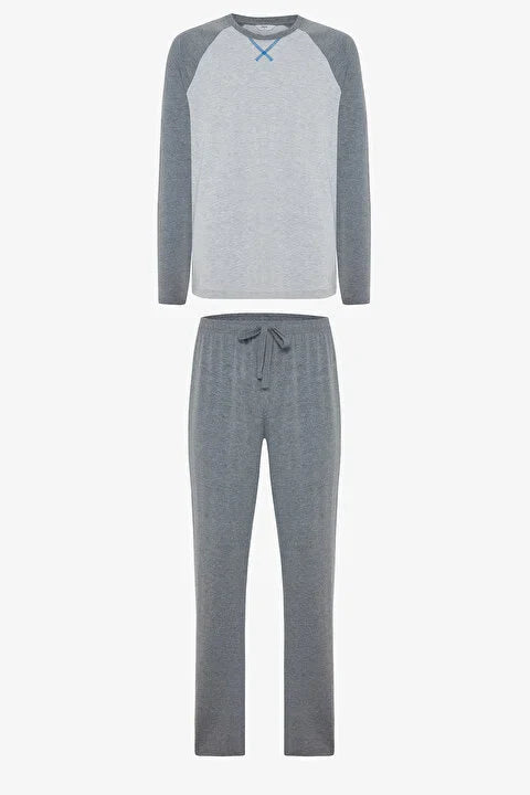 Penti Antra Long Sleeve Cotton Pajama Set