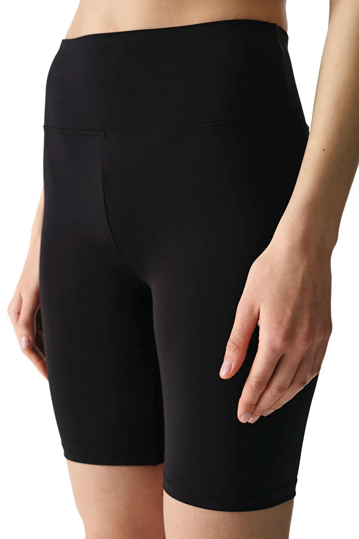 Penti Black High-Waisted Biker Shorts