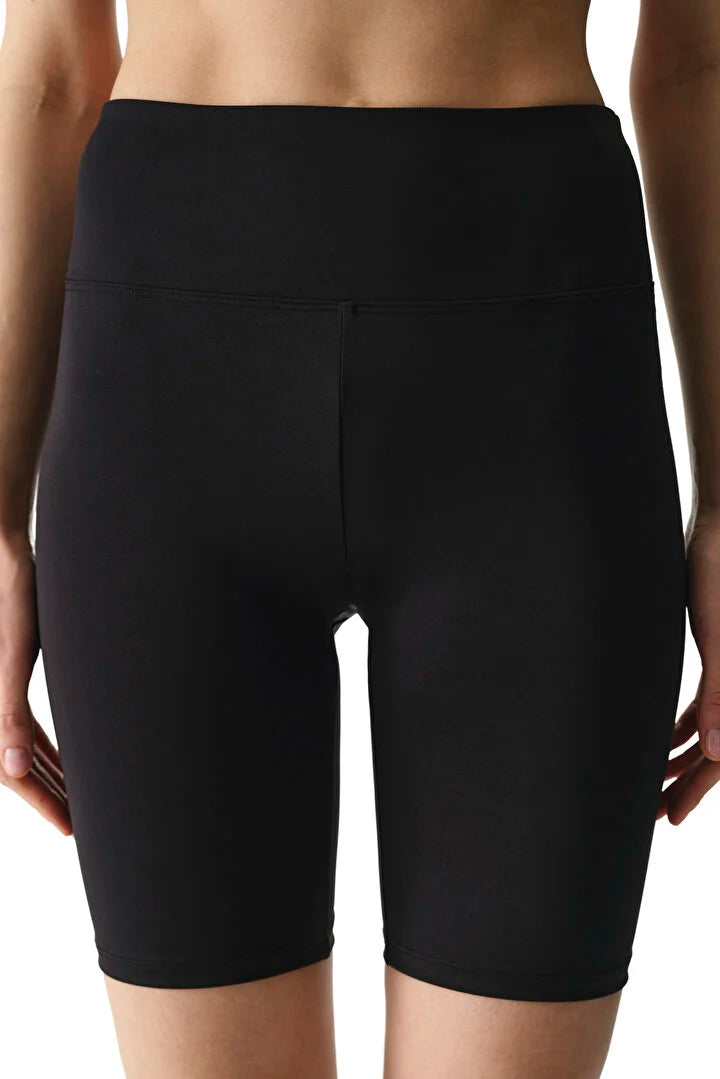 Penti Black High-Waisted Biker Shorts