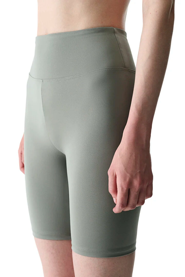 Penti Grey High-Waisted Biker Shorts