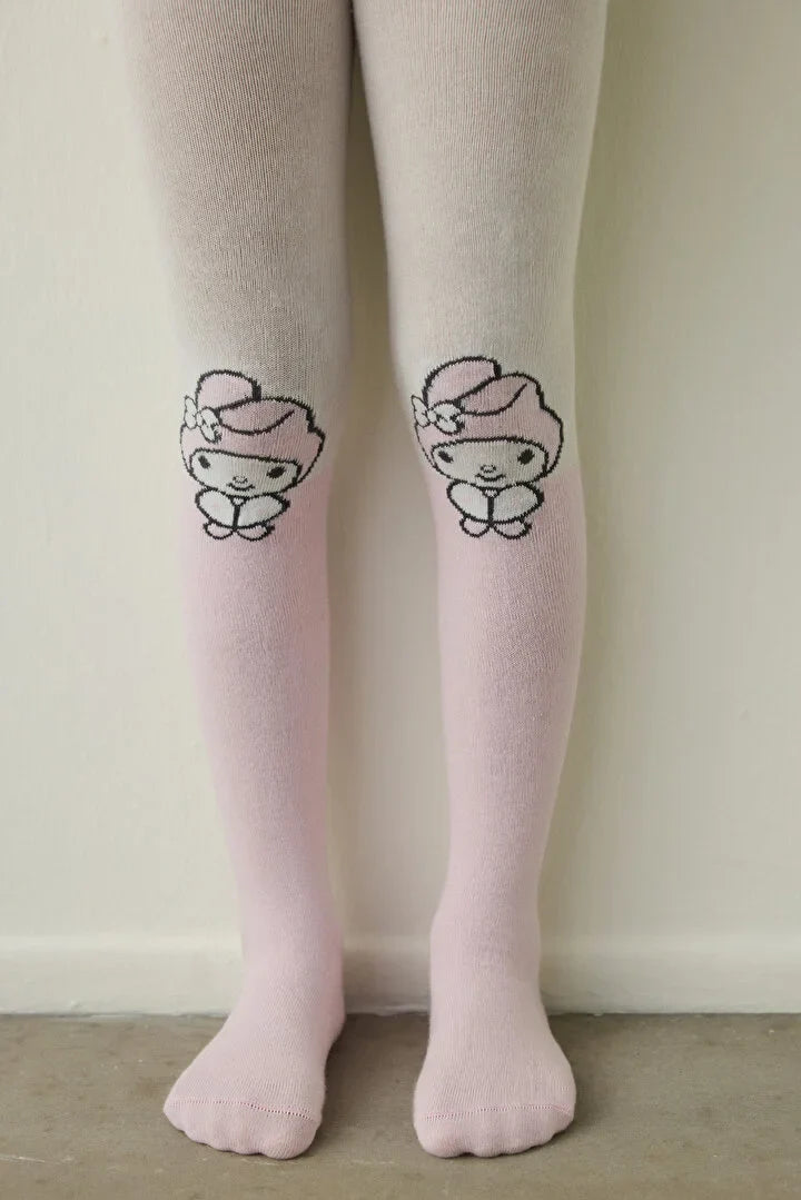 Penti Pink Girl's Pretty Melody 100 Denier Cotton Pantyhose