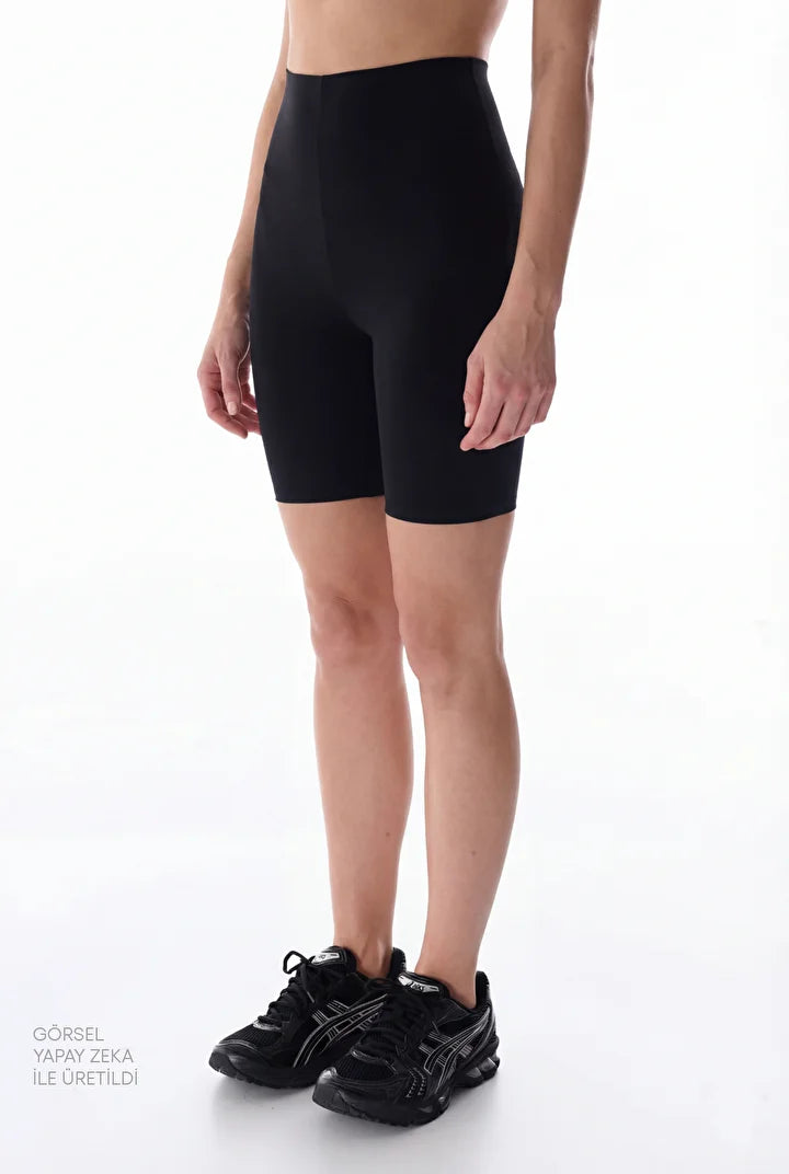 Penti Black High-Waisted Contour Biker Shorts