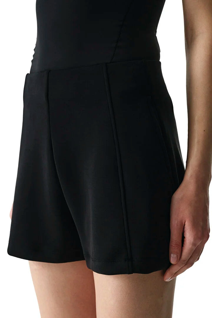 Penti Black High-Waisted Modal Shorts