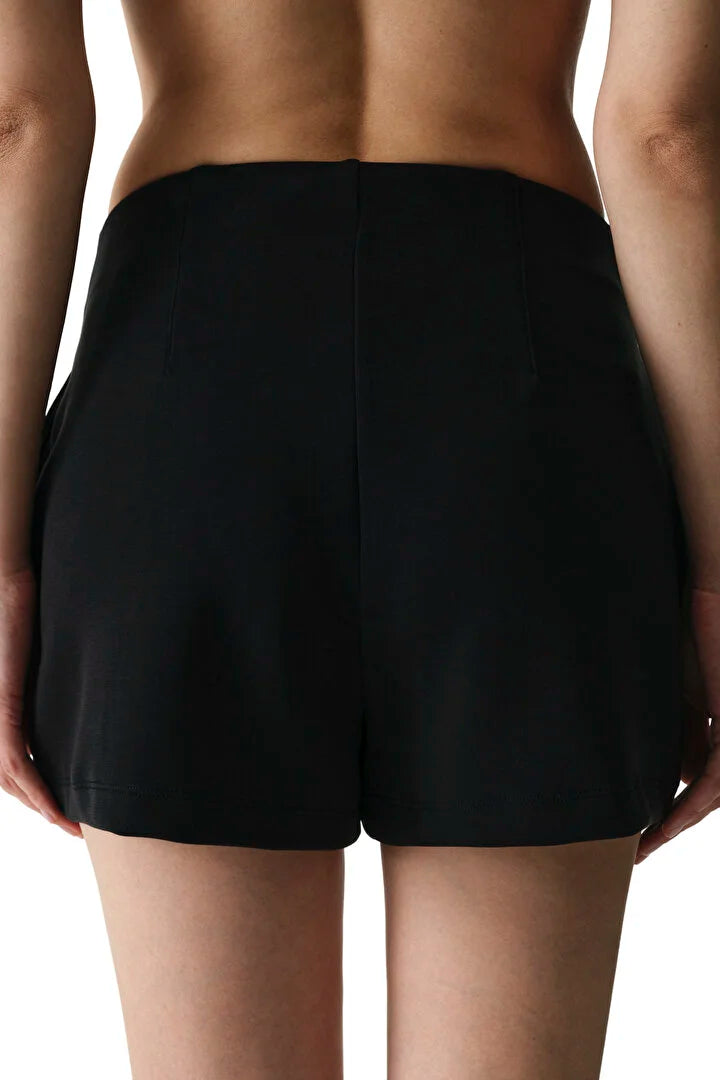 Penti Black High-Waisted Modal Shorts