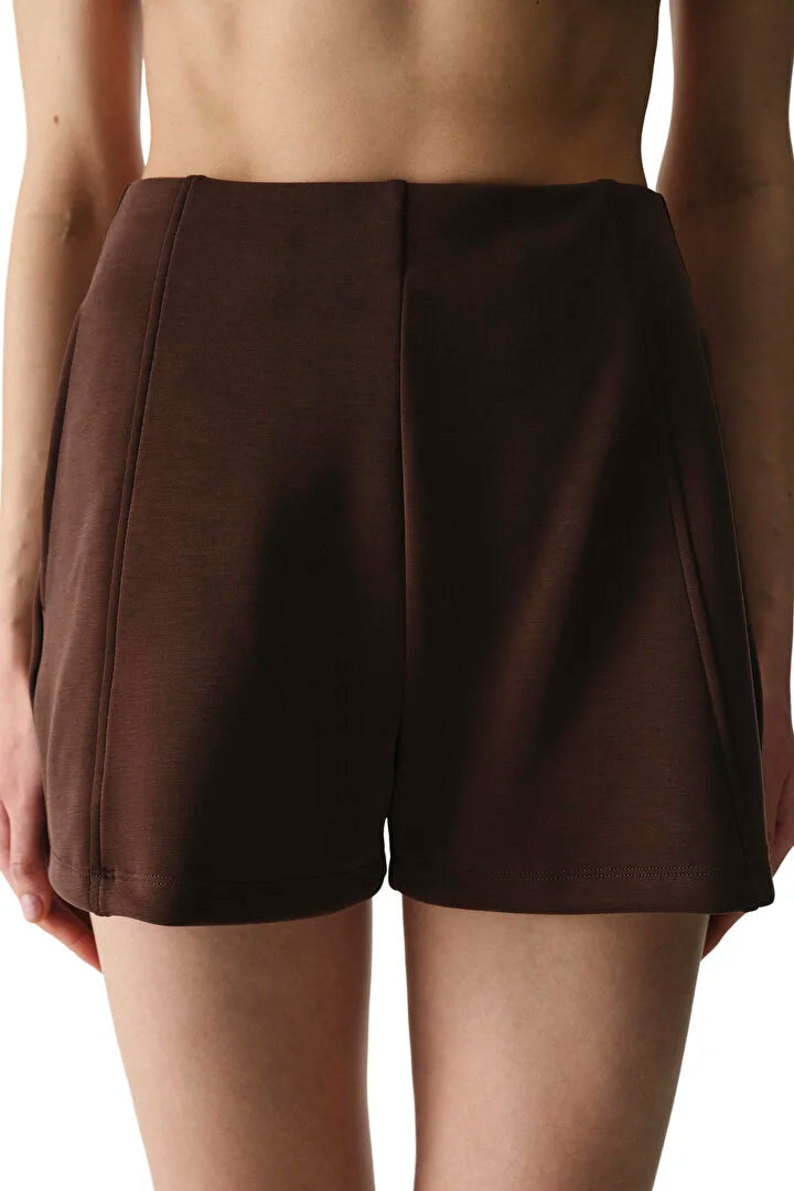 Penti Brown High-Waisted Modal Shorts