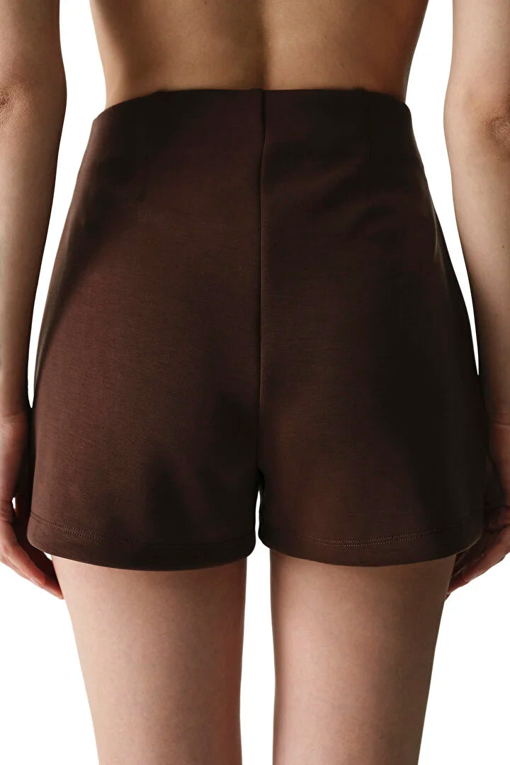 Penti Brown High-Waisted Modal Shorts