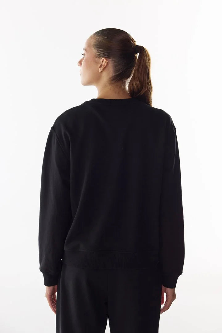Penti Black New Oversize Active Long Sleeve Sweatshirt