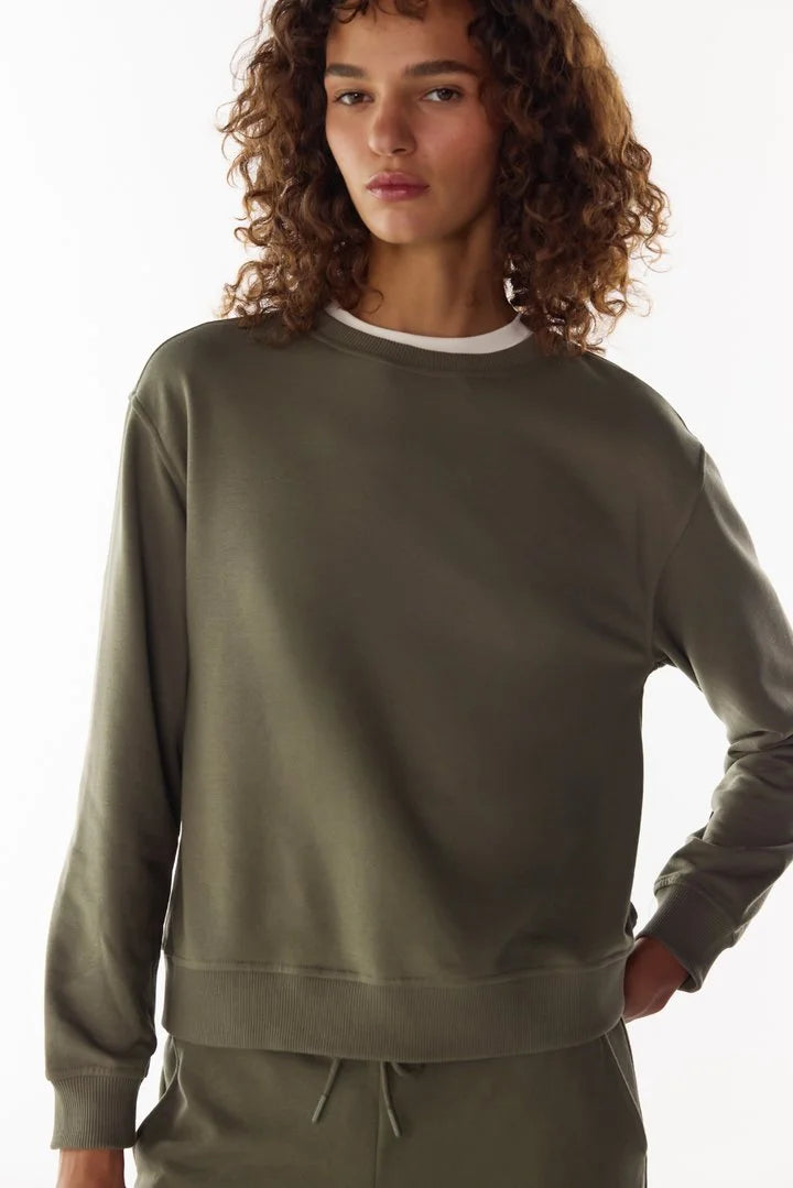 Penti Khaki New Oversize Active Long Sleeve Sweatshirt