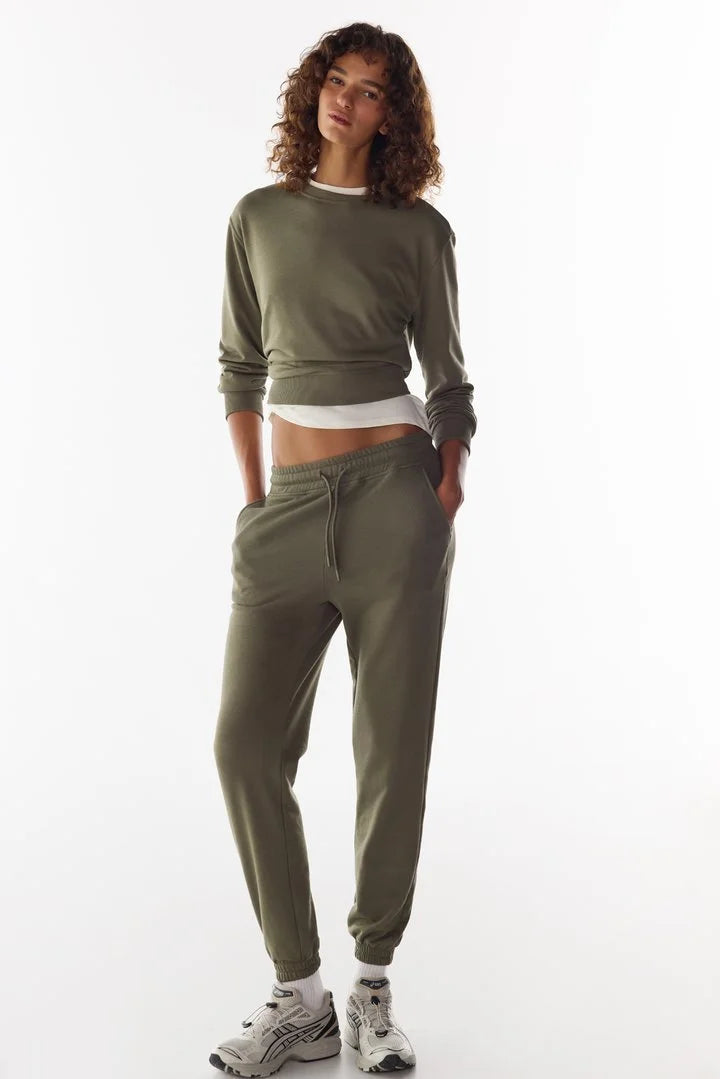 Penti Khaki New Oversize Active Long Sleeve Sweatshirt