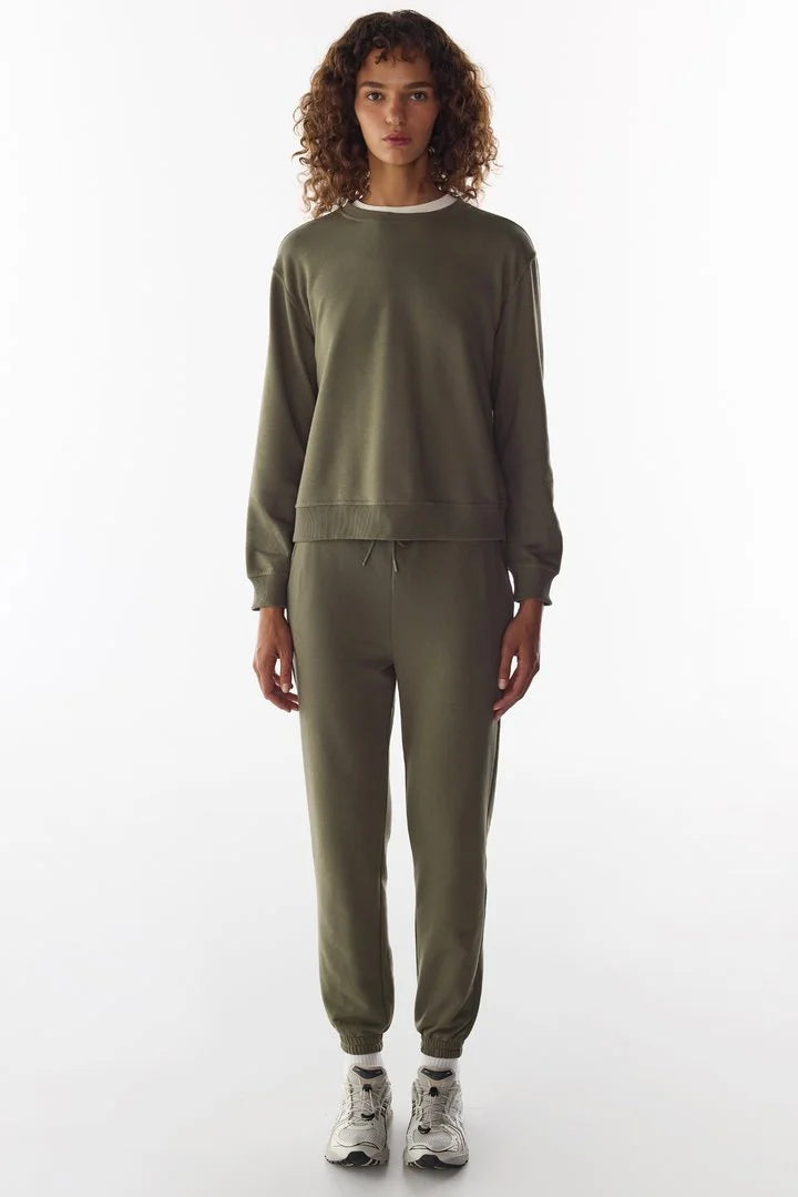 Penti Khaki New Oversize Active Long Sleeve Sweatshirt