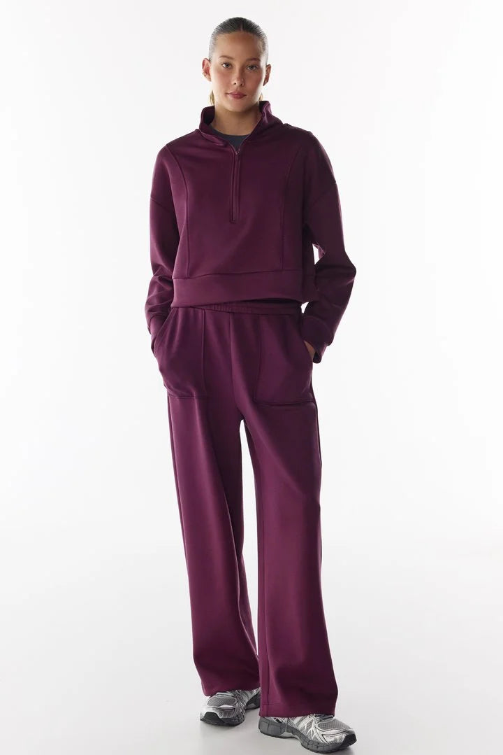 Penti Bordeaux Silky Touch Front Pocket Trousers